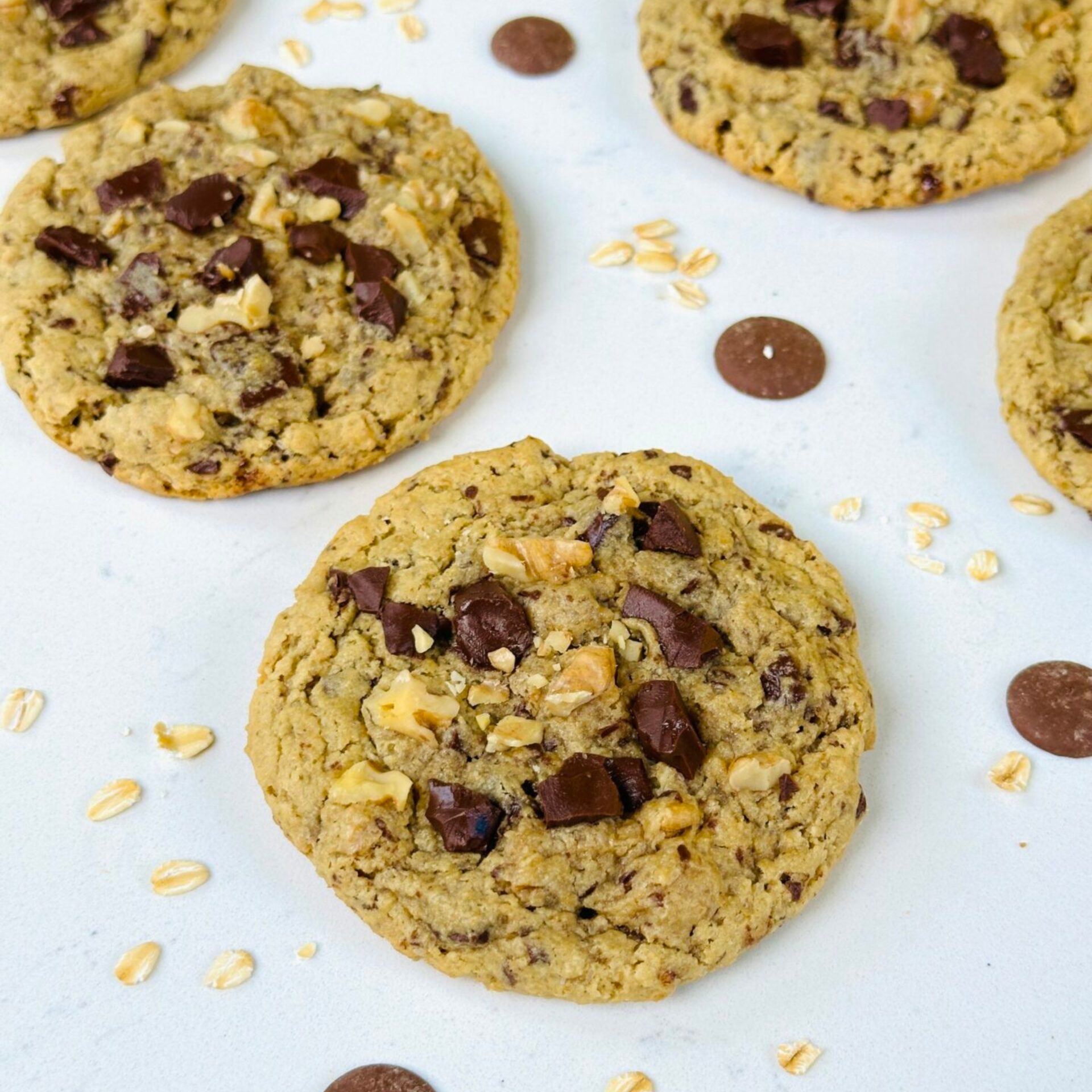 Ultimate oats chocolate walnut cookies – New York-style cookies
